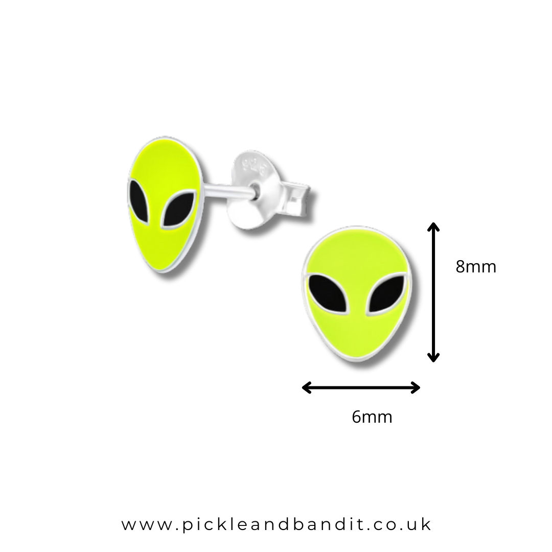 Sterling Silver Alien Ear Studs