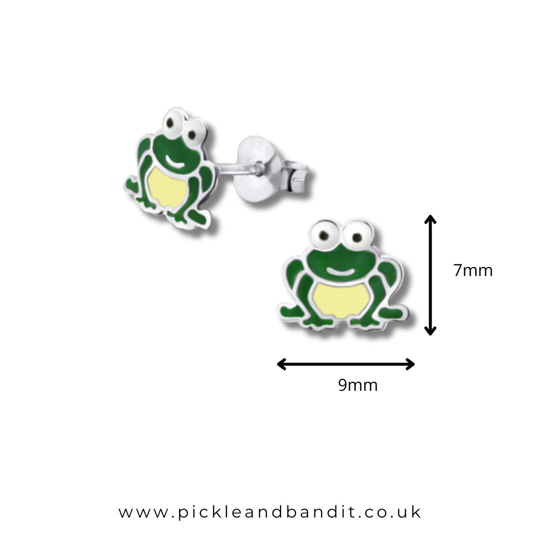 Sterling Silver Frog Ear Studs