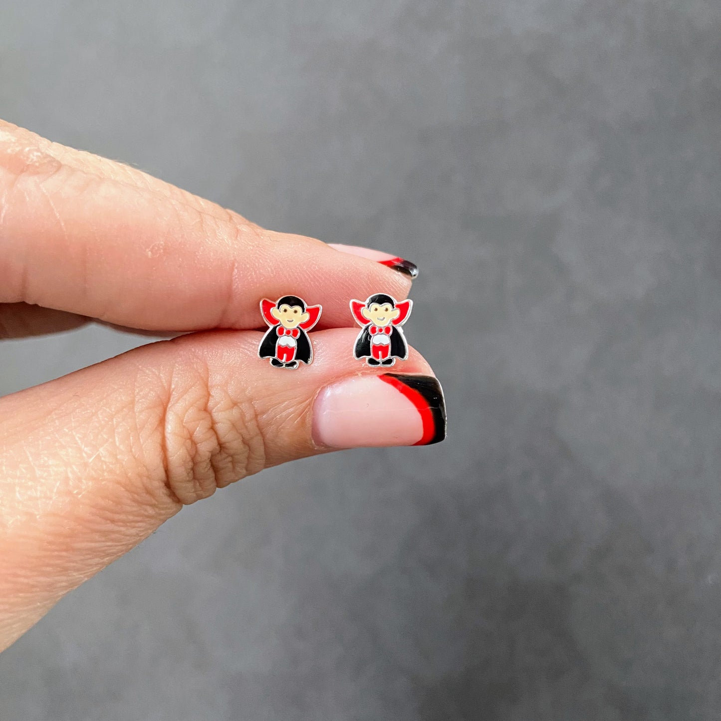 Sterling Silver Dracula Ear Studs