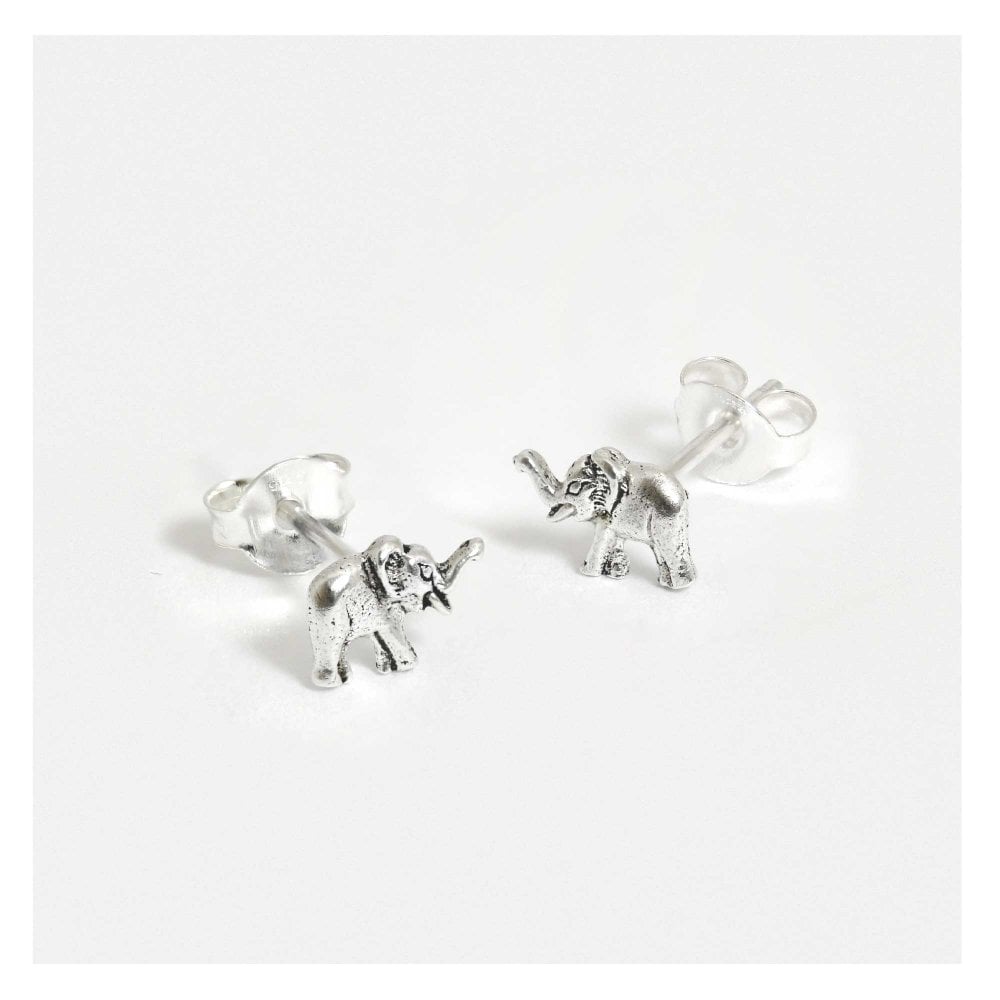 Sterling Silver Elephant Ear Studs