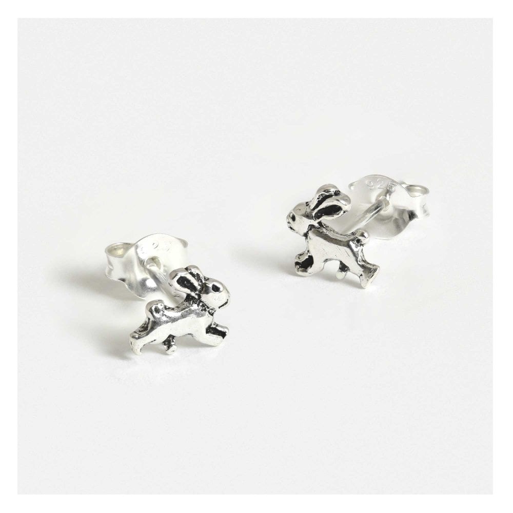 Sterling Silver Bunny Ear Studs
