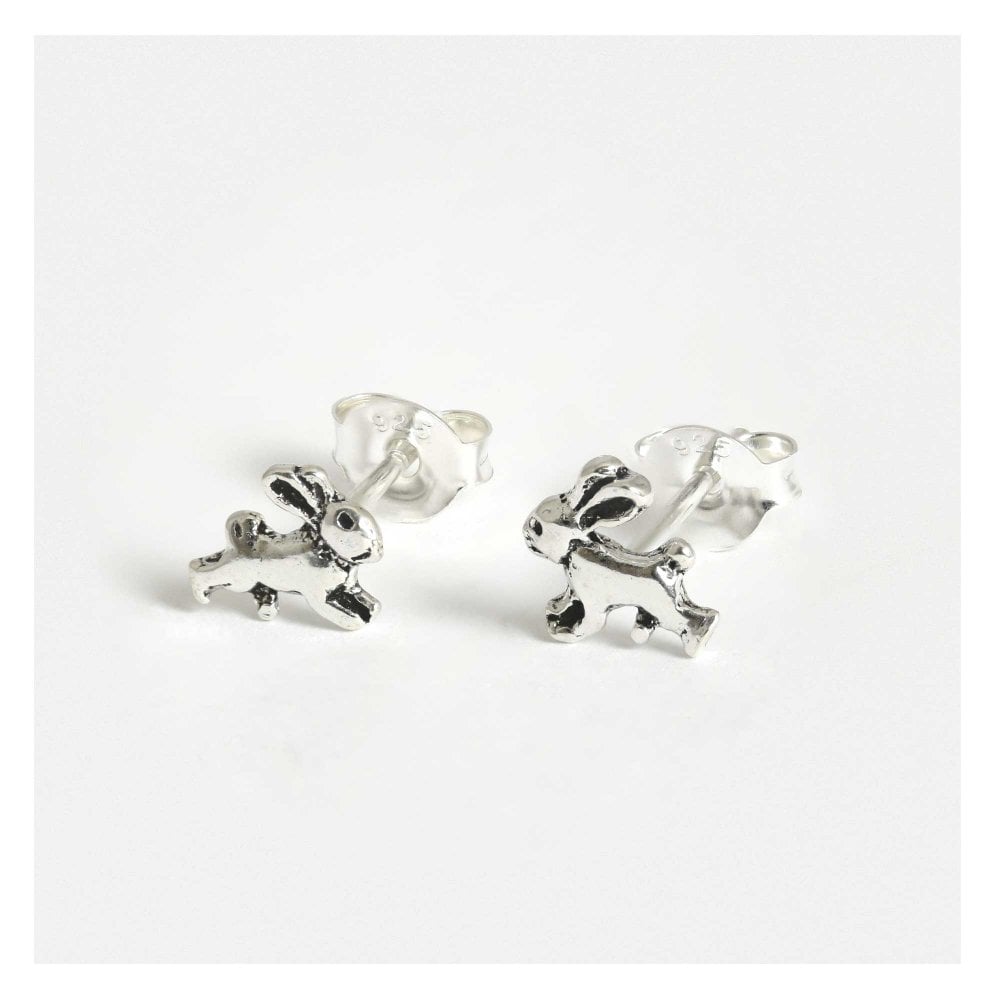 Sterling Silver Bunny Ear Studs