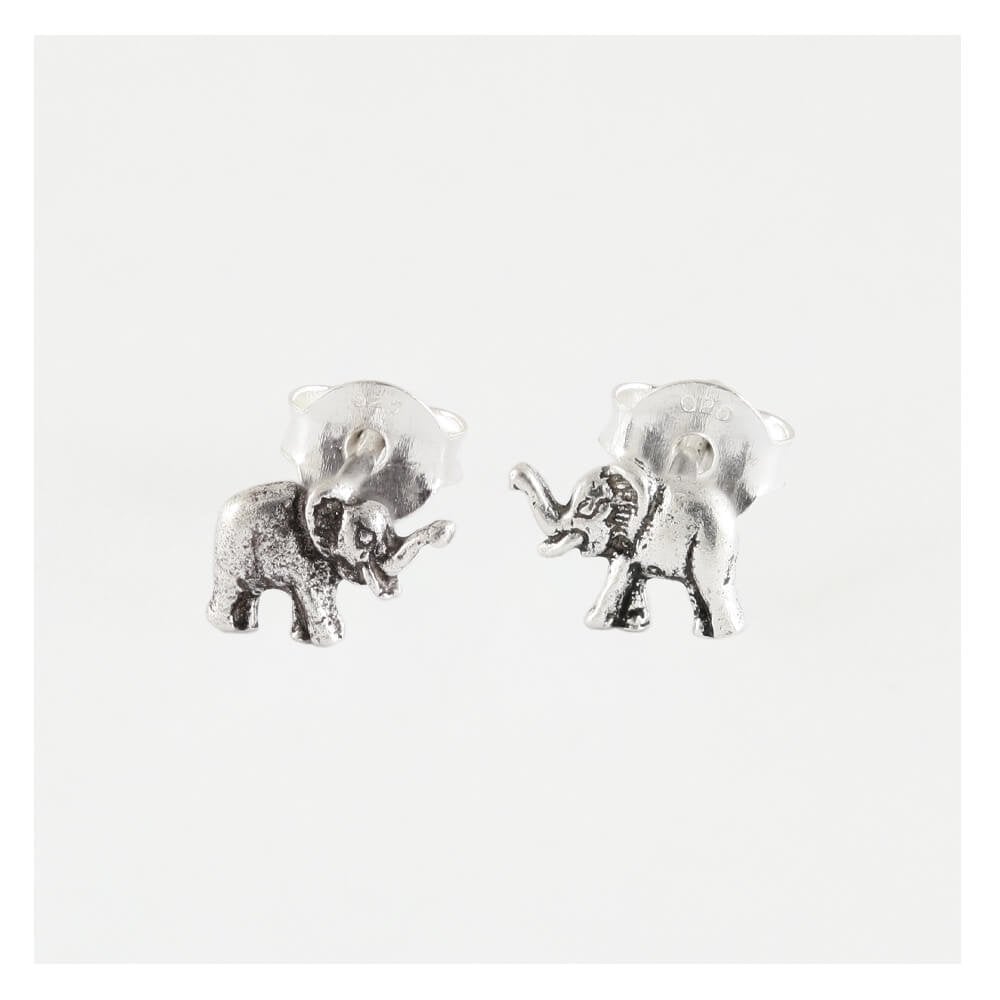 Sterling Silver Elephant Ear Studs