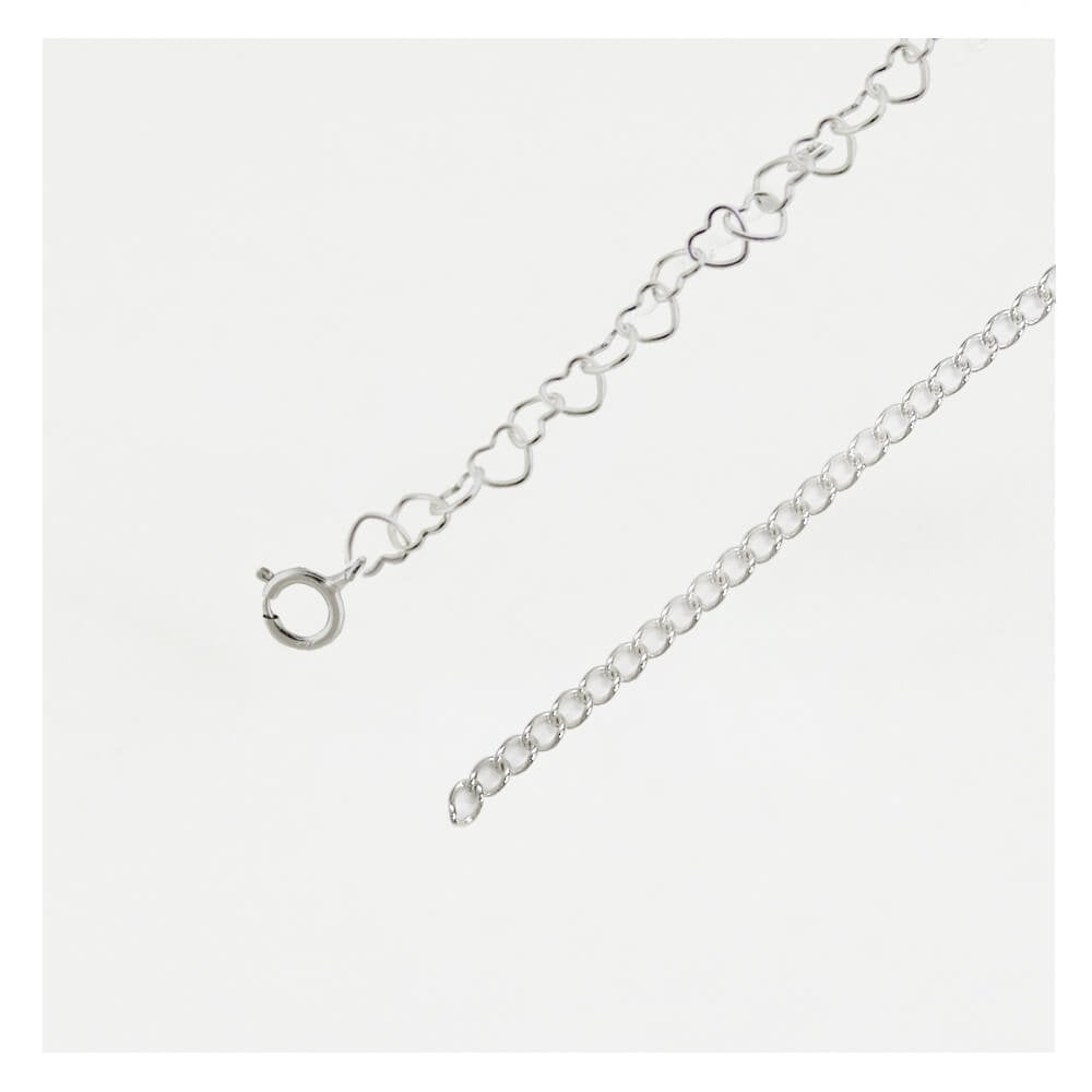 Sterling Silver Heart Link Choker