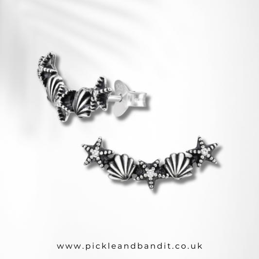Sterling Silver Beachcomber Ear Climbers