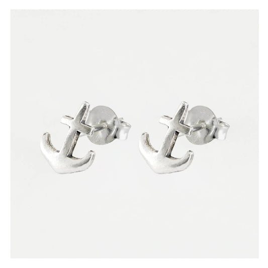 Beautiful sterling silver anchor stud earrings, this lovely design represents hope 